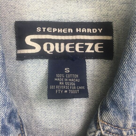 Y2K Squeeze Jeans Denim Trucker Jacket - Picture 4 of 11